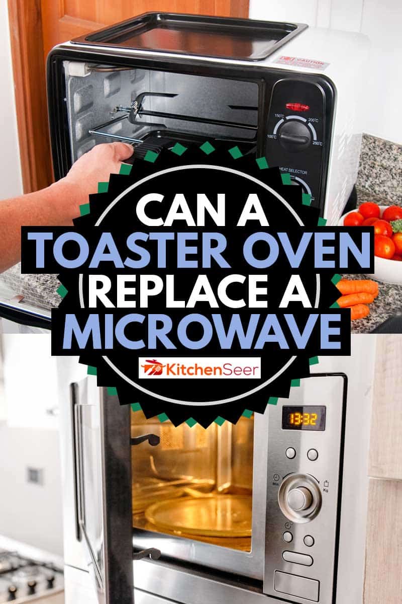 烤面包机和微波炉的拼贴画，烤面包机能取代微波炉吗?