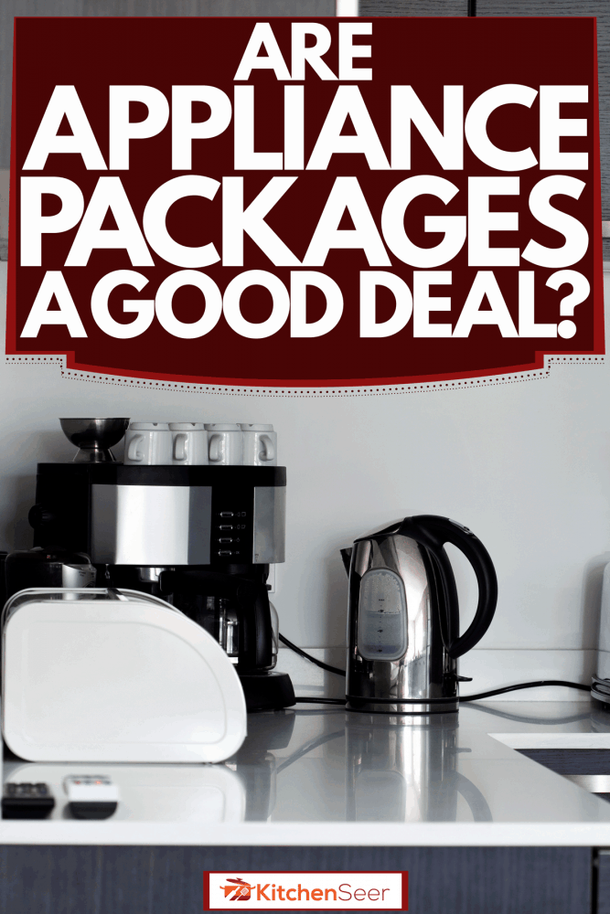 bd手机下载厨房电器在现代和豪华的台面上，家电套餐是一个好交易吗?
