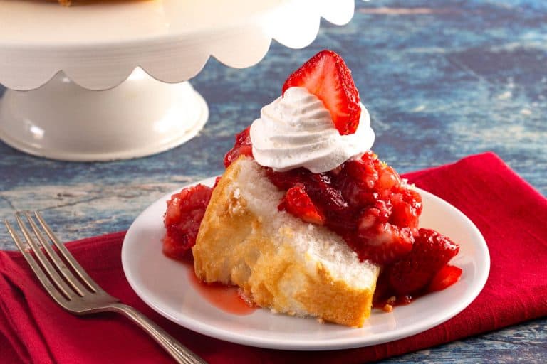 草莓蛋糕用短天使蛋糕和草莓酱,如何正确储存天使蛋糕