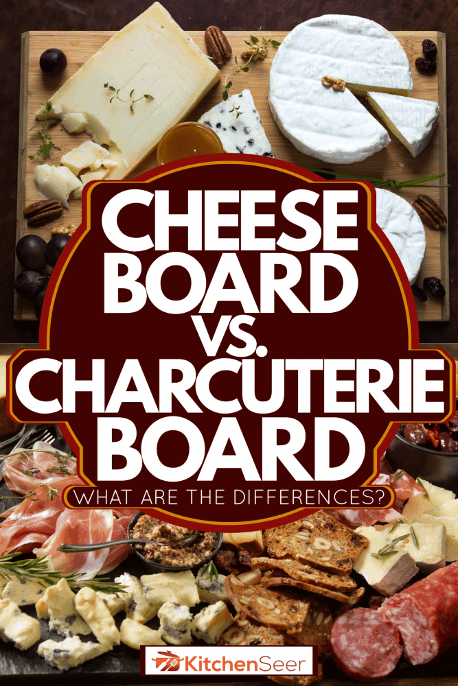cheeseboard和熟食店董事会拼贴照片,奶酪板和熟食店板——差异是什么?