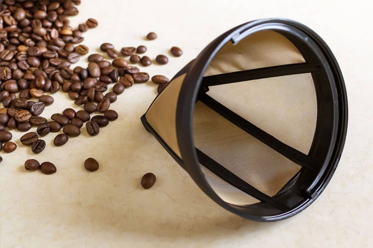 用于滴漏咖啡机的可重复使用金属网咖啡过滤器