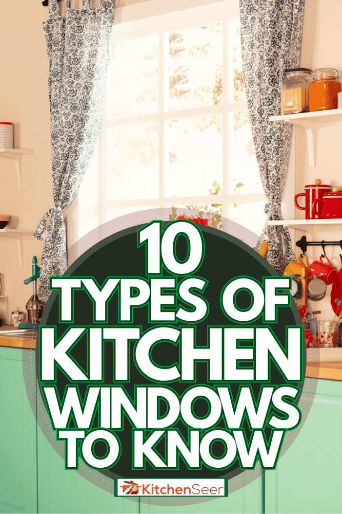 优雅的厨房，淡绿bd手机下载色的橱柜，许多经典设计的罐子和一个窗户，10种类型的厨房窗户要知道