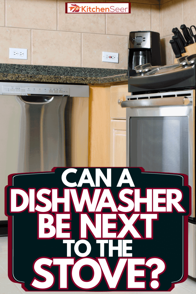 一个宽敞而现代的厨房，齐全的厨房电器，洗碗机bd手机下载可以在炉子旁边吗?