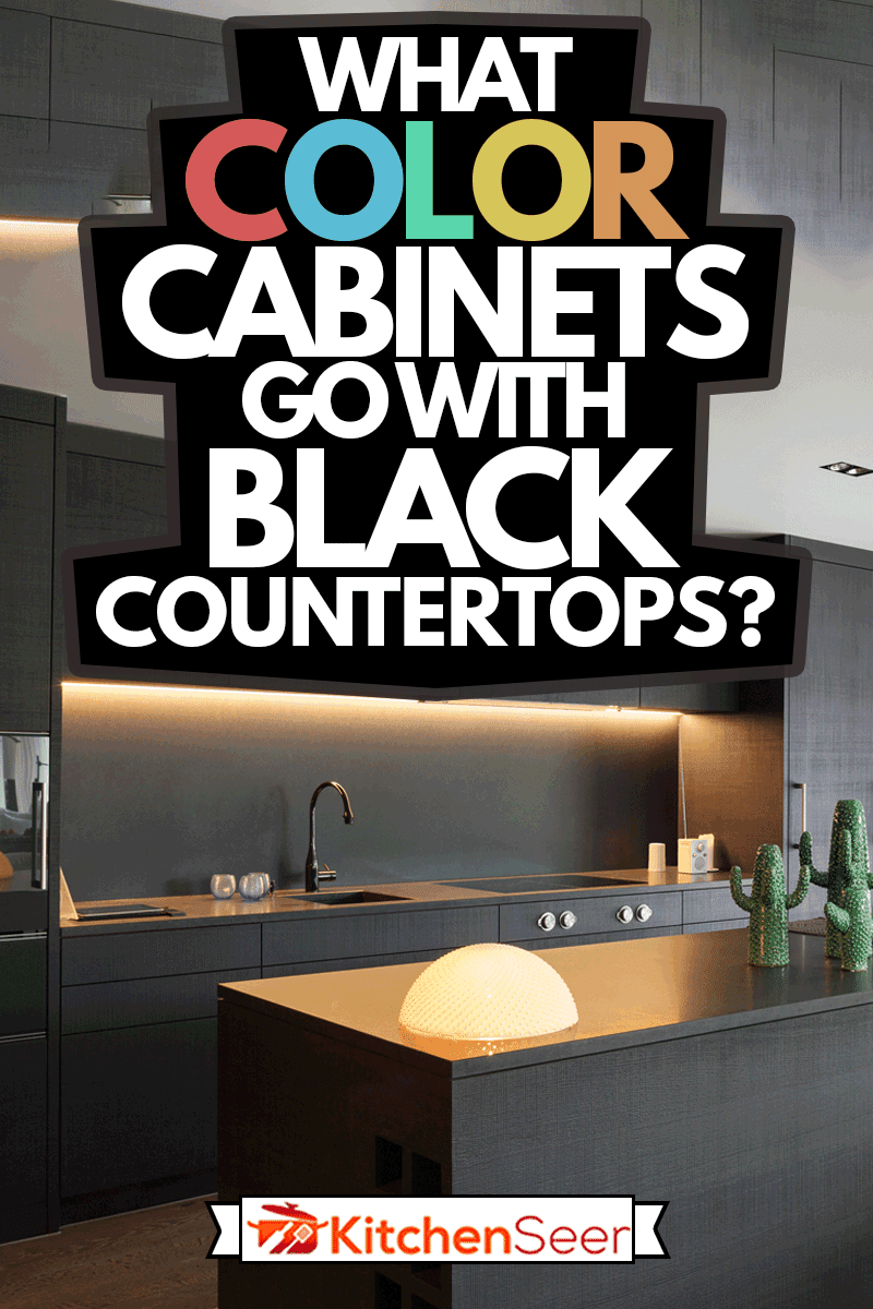黑色家具和木地bd手机下载板的现代厨房，黑色台面配什么颜色的橱柜?半岛体育官方地址
