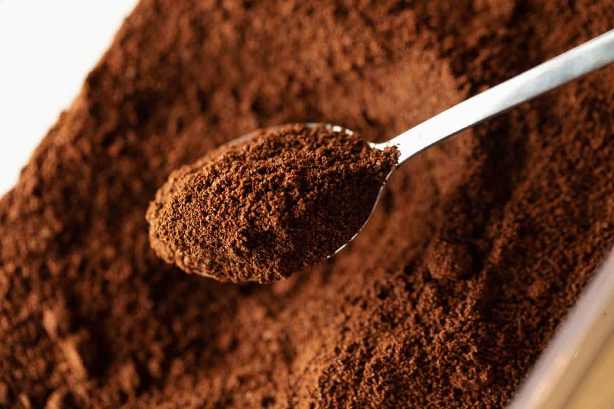 挖一勺咖啡豆
