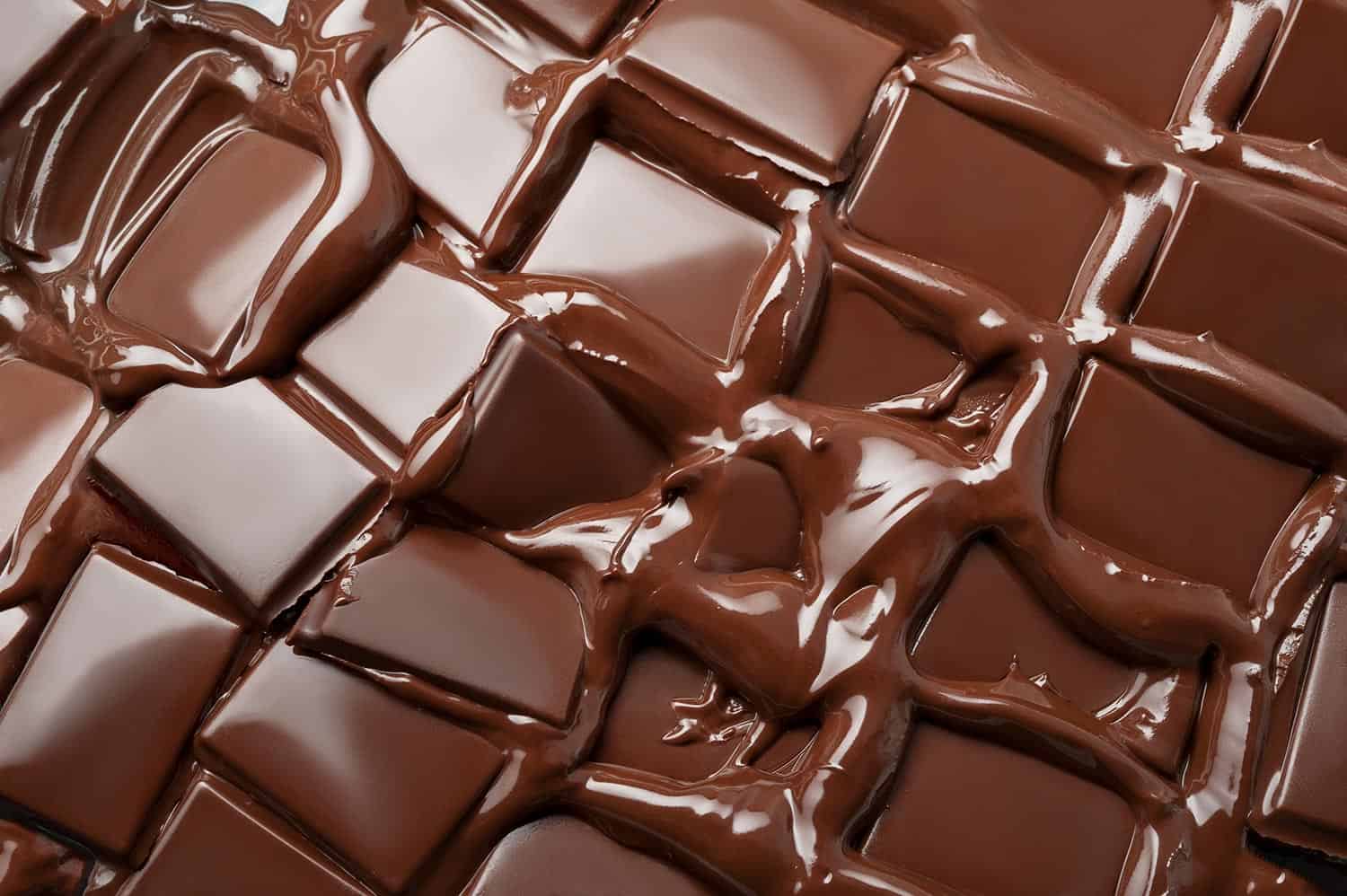 融化的巧克力块