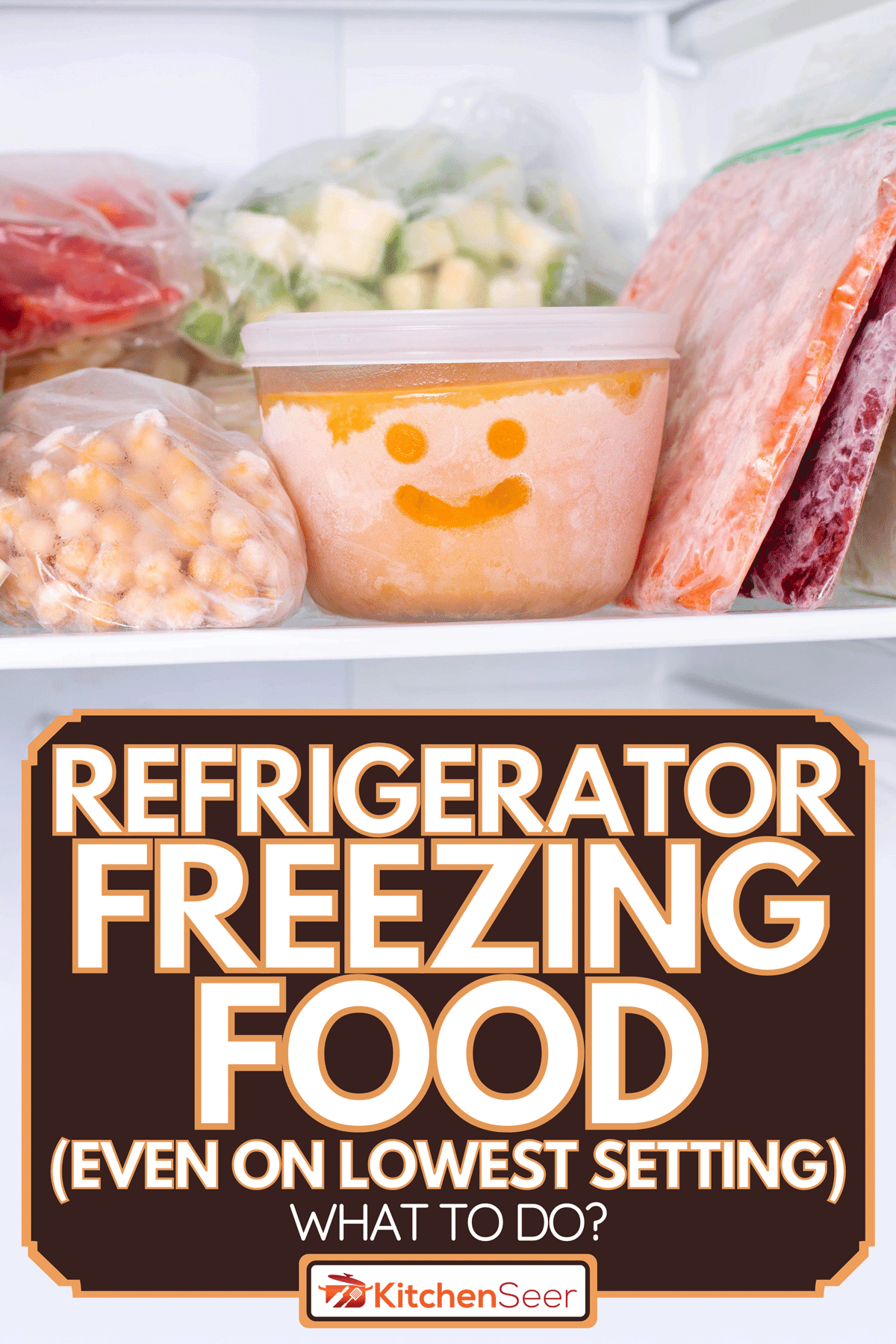 冷冻食品在冰箱，冰箱冷冻食品(即使在最低设置)-怎么办?