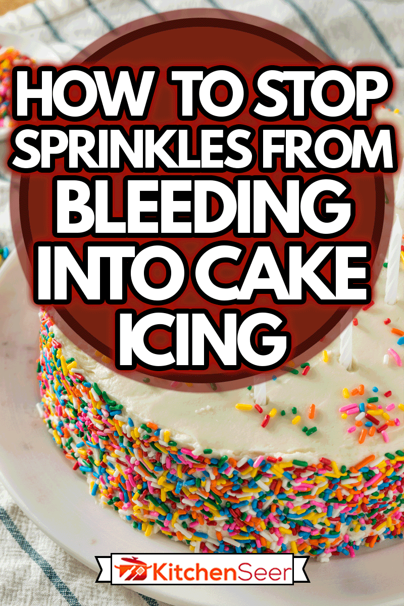 自制的甜蜜生日蛋糕与蜡烛准备服务，如何阻止撒入蛋糕糖衣出血