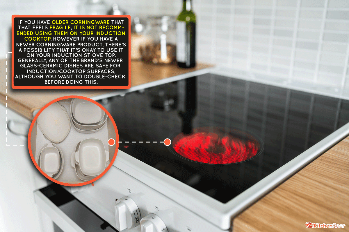炉子和炊具都是红色的。电磁炉，陶瓷灶台，厨房电灶台和滚刀，康宁餐具电磁炉?bd手机下载-它可以用来做饭吗?应该吗?