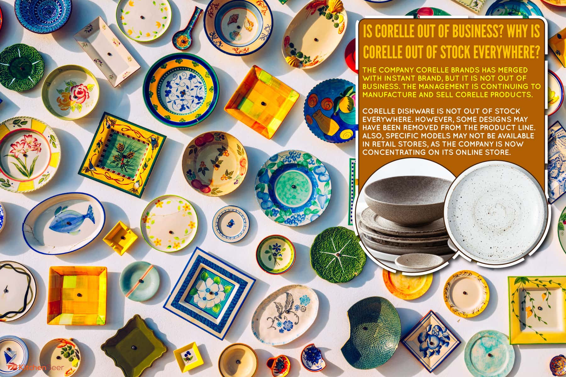 collection-colorful-portuguese-ceramic-pottery-local, Corelle破产吗?为什么到处都是Corelle脱销?
