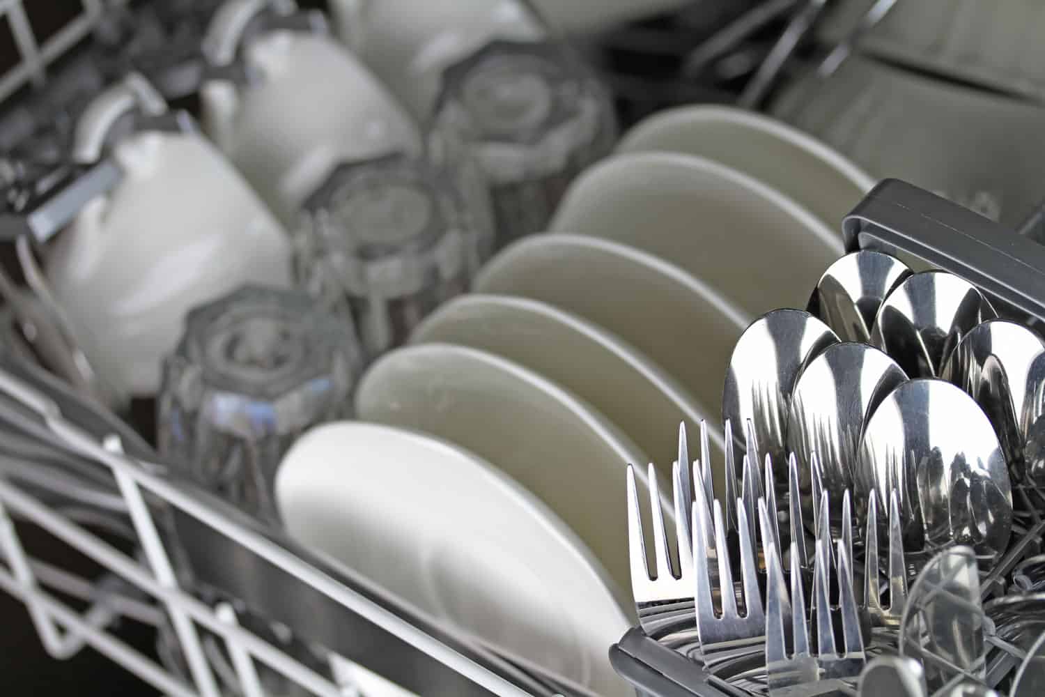 把盘子和厨房用具放在洗碗机里清洗干bd手机下载净