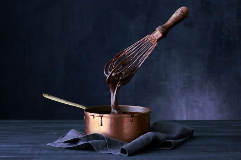 浮动希望浸入铜罐巧克力巧克力酱,铜盘烤箱是否安全?