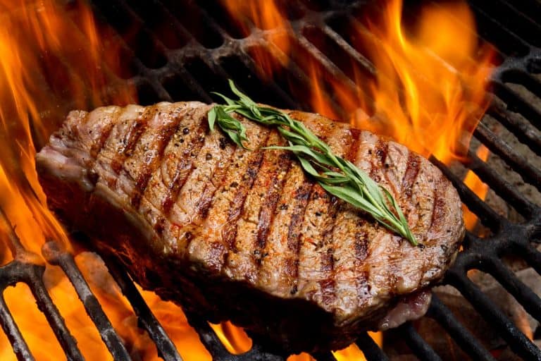 用火烤肋眼牛排,多热应该是烤牛排?