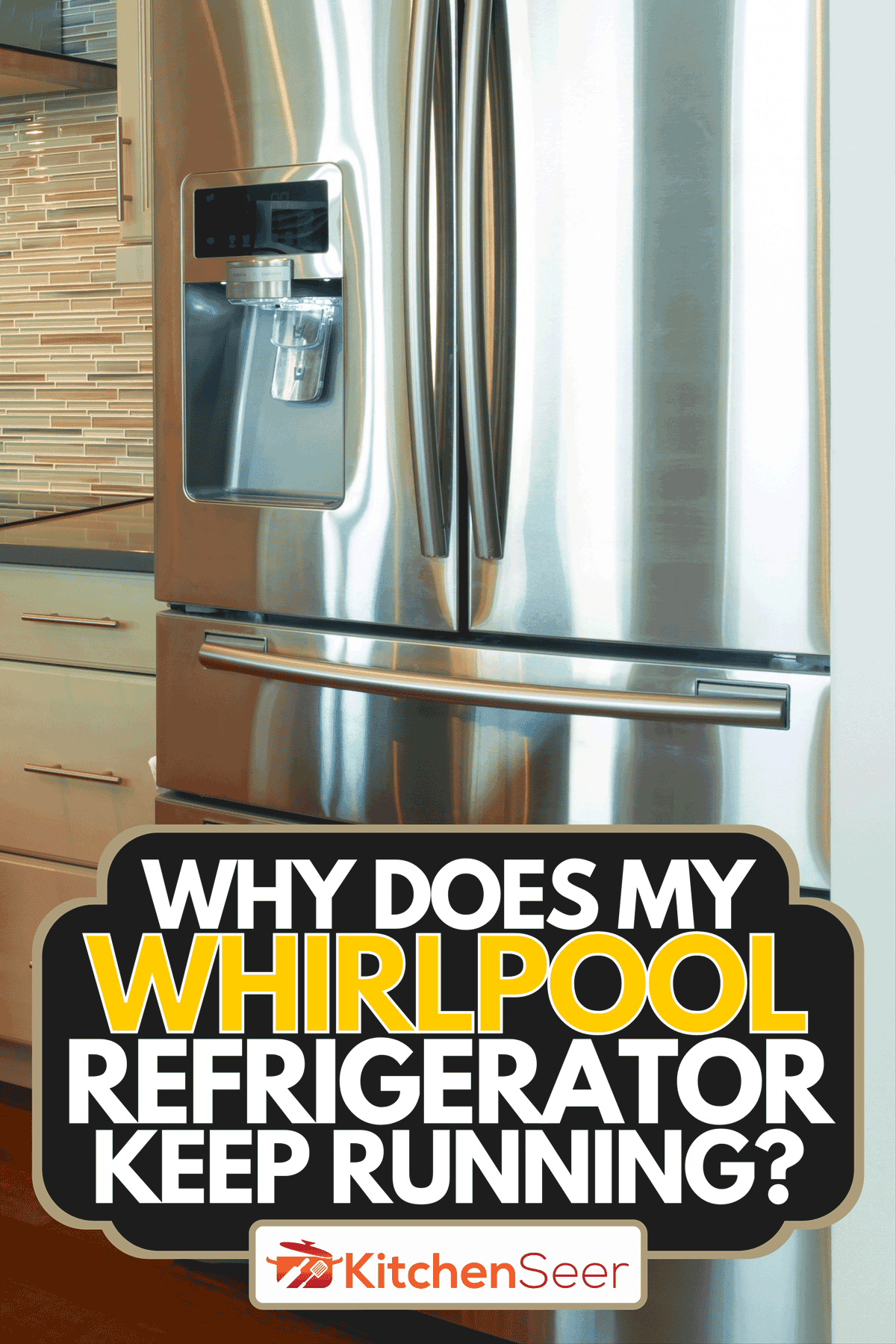 新房子的现代厨房里的冰箱，为什么我的惠而浦冰箱一直bd手机下载在运行?