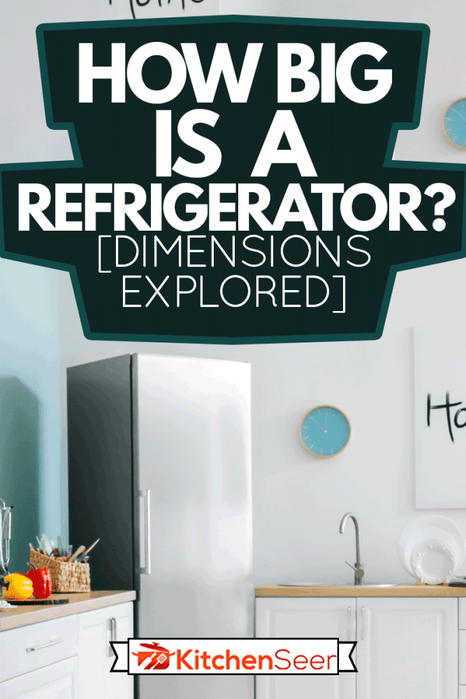 现代舒适厨房的内部，冰箱有多大?bd手机下载(维度探讨)