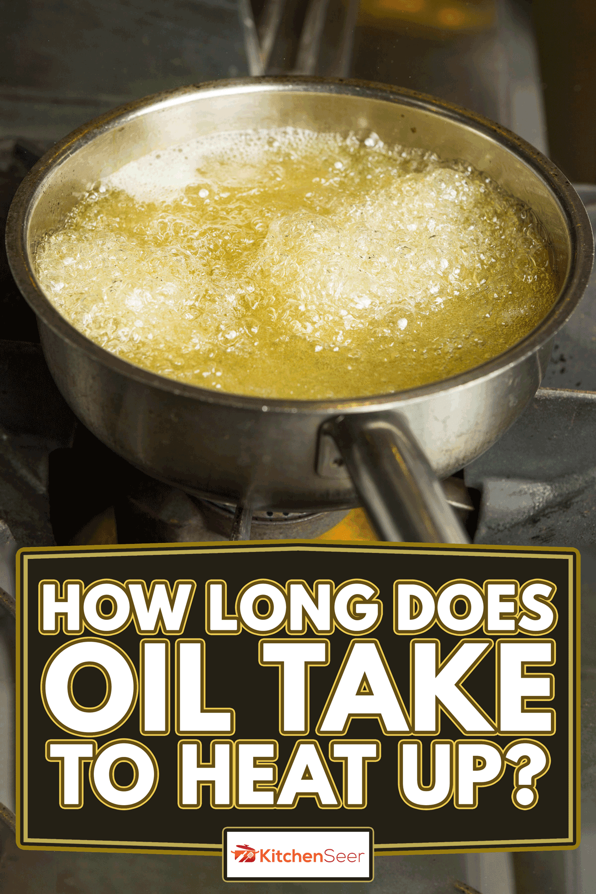 锅热沸腾的油在一个银锅上的滚刀，多久油需要加热?