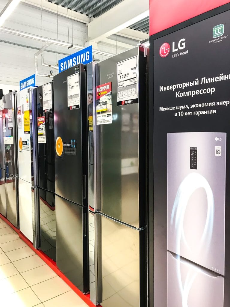 efrigerators公司三星、LG、阿里斯顿电器商店销售家电电子产品“第五元素”。,一个LG冰箱应该设置在什么温度?
