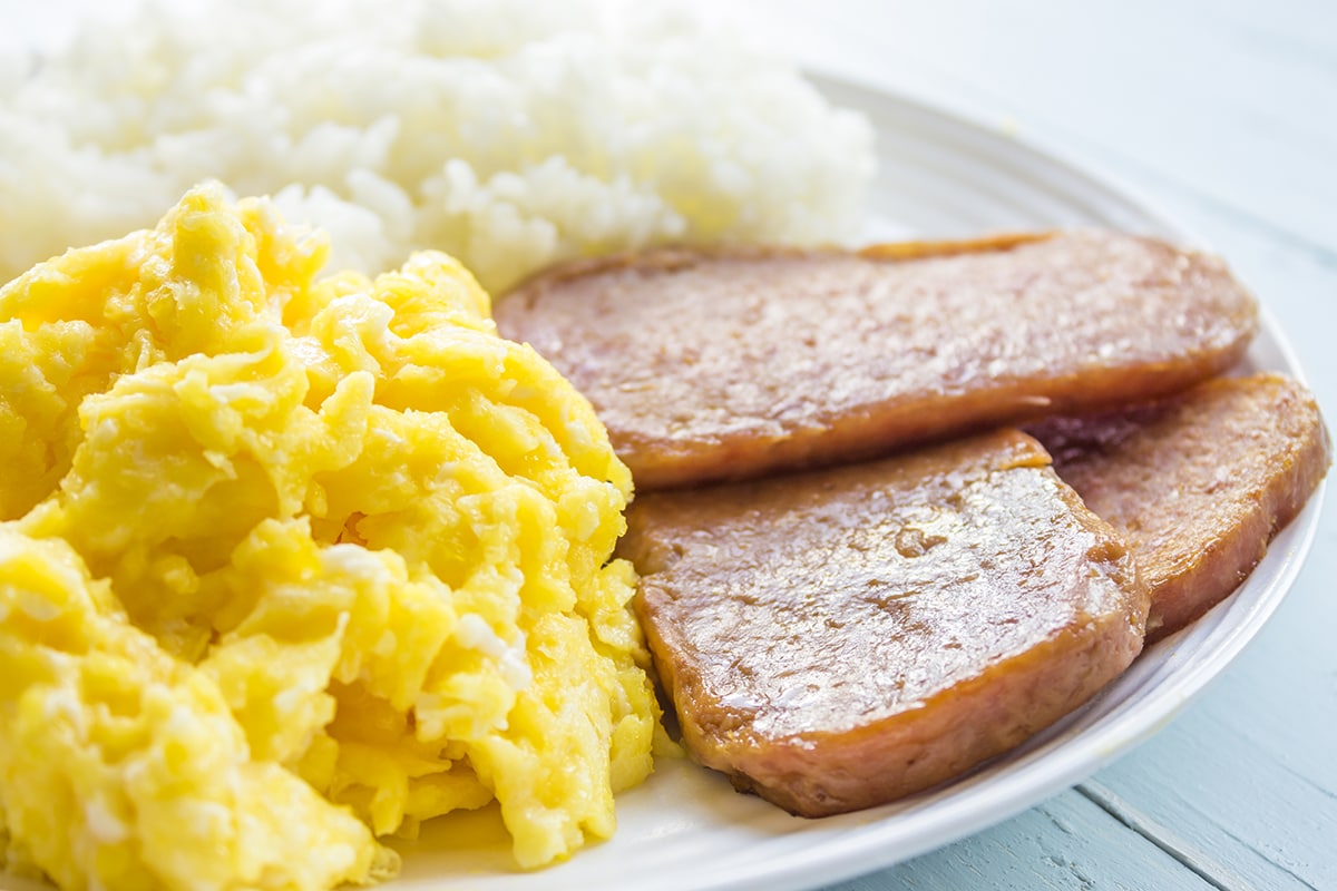 常见的垃圾邮件,夏威夷早餐鸡蛋和米饭
